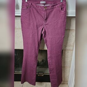Jessica London Mauve Denim Pants 14T